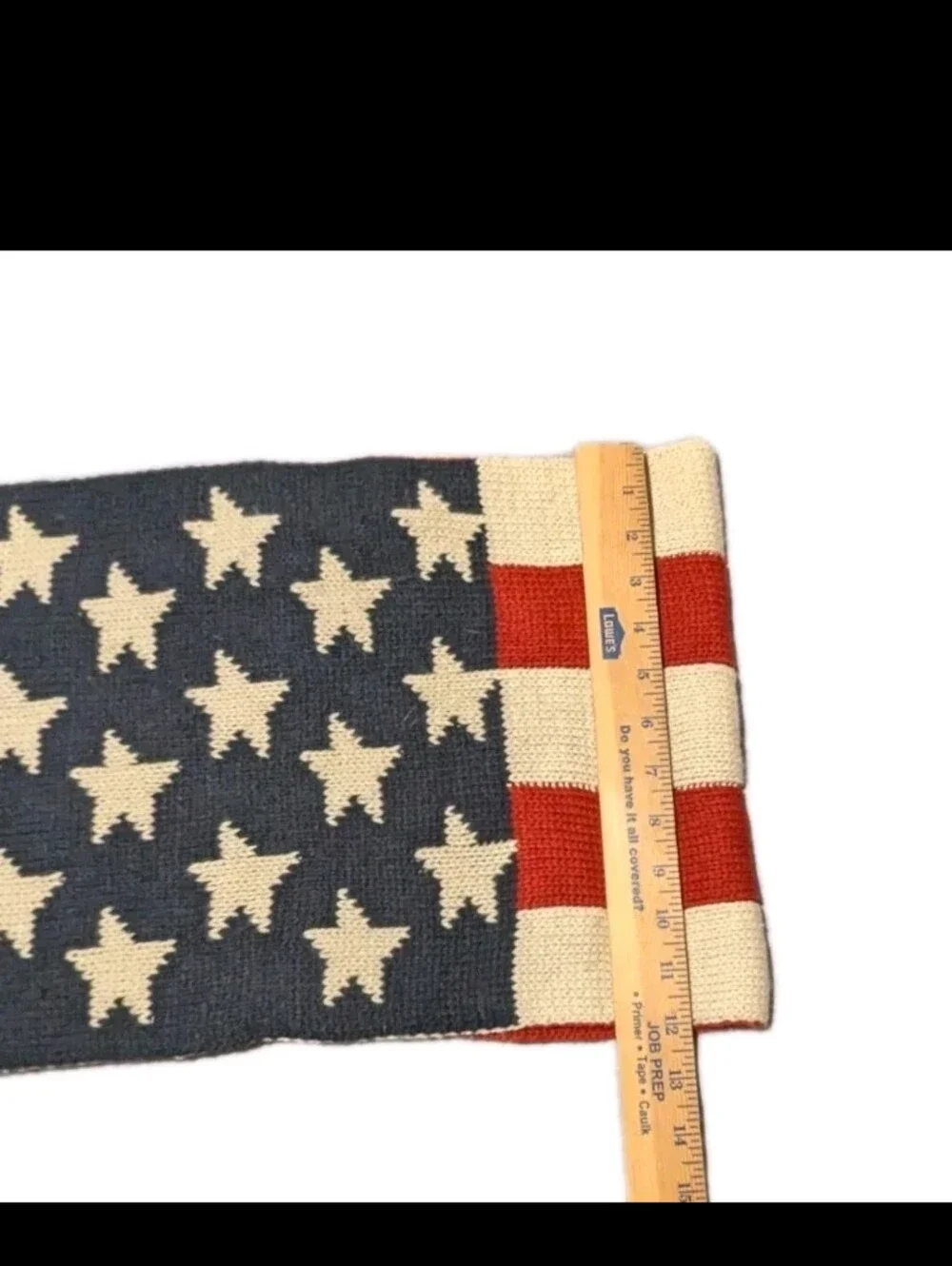 American Flag Infinity Scarf USA Stars & Stripes Red White & Blue Vintage Style